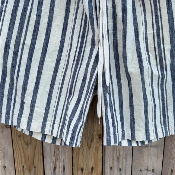Corridor New York Men's Striped Shorts - Black and White - Picture 4 of 8